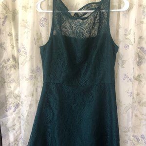 Green Lace Minidress
